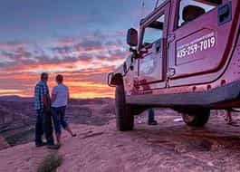 Moab Hummer Tours Sunset Couple