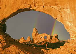 Arches Turret North Window Rainbow