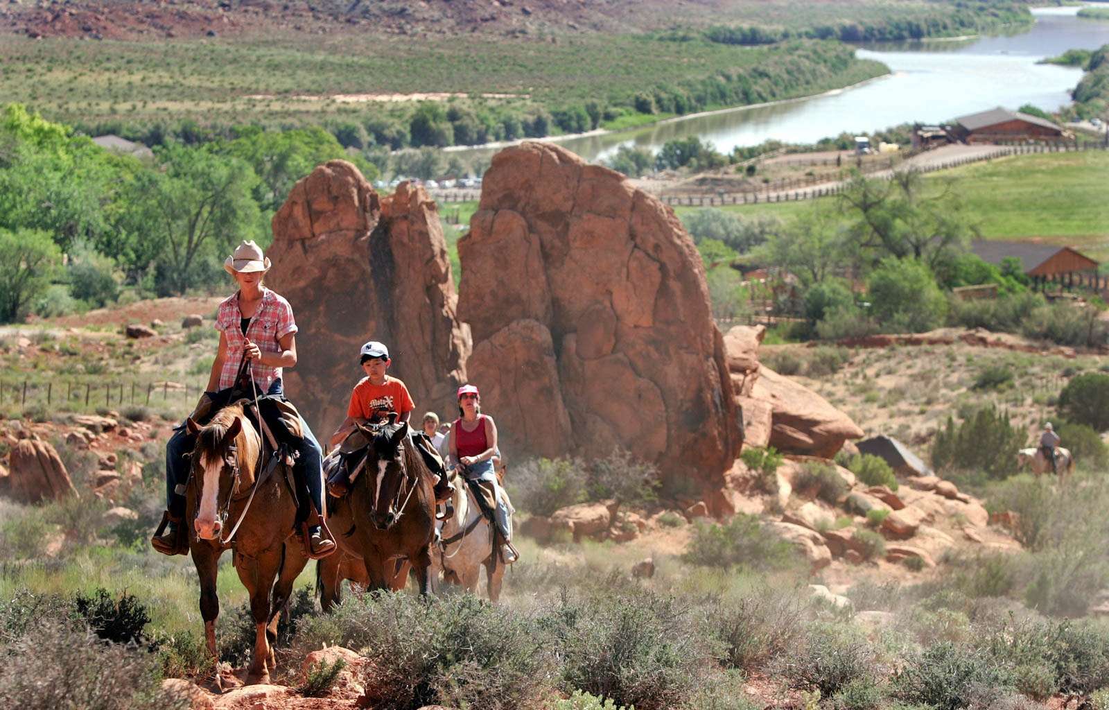 Moab Horseback Riding Boulders