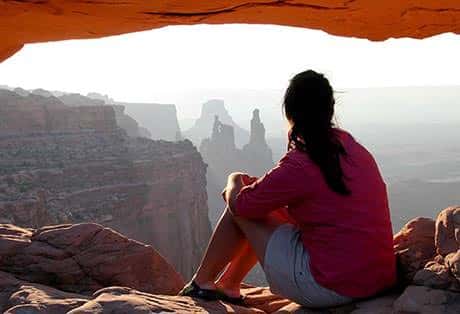 Canyonlands National Park Mesa Arch Woman