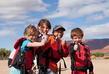 Moab River Rafting Kids Thumbs up