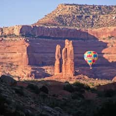 Moab Hot Air Balloon Rides Mill Canyon Pillars