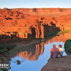 Cataract Canyon Couple Sitting