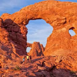 Moab Arches National Park Hikers