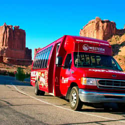 Moab Arches National Park Van Front