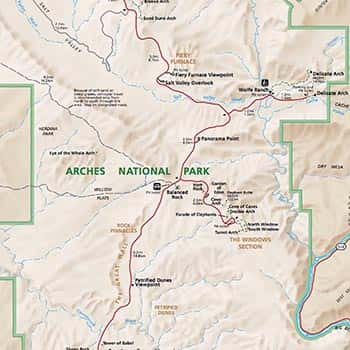 Arches National Park Map