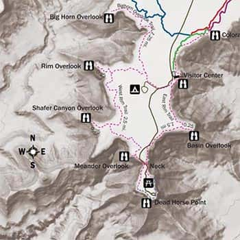 Dead Horse Point Sp Map