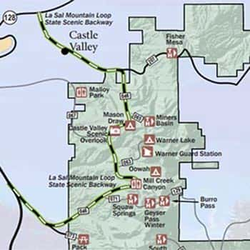 Manti La Sal Forest Map