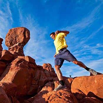 Moab Arches National Park Hiker