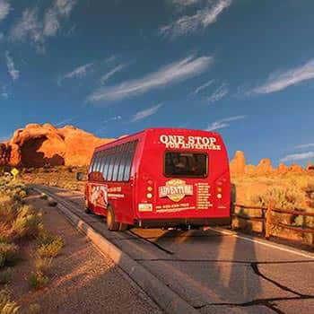 Moab Arches National Park Van Rear