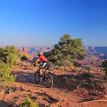 Moab Mountain Biking Dead Horse Point Singletrack View