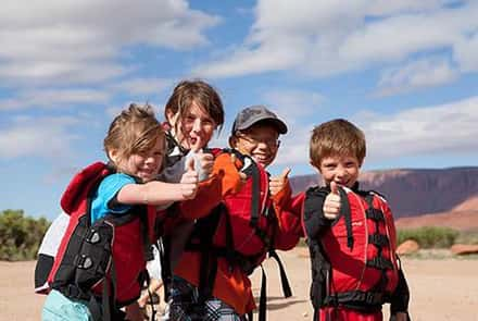 Moab River Rafting Kids Thumbs up