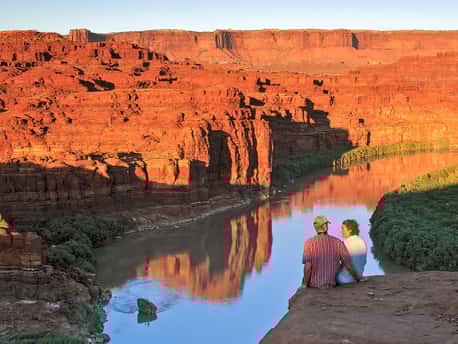 Cataract Canyon Couple Sitting 3
