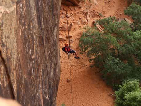 Moab Canyoneering Morning Glory Above Free Hang