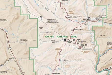 Arches National Park Map