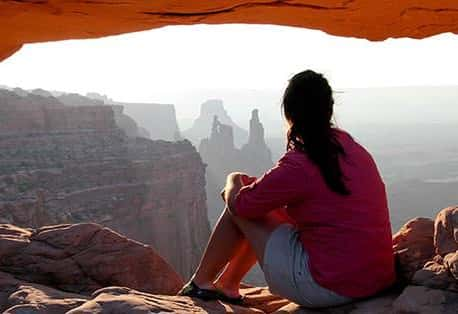 Canyonlands National Park Mesa Arch Woman