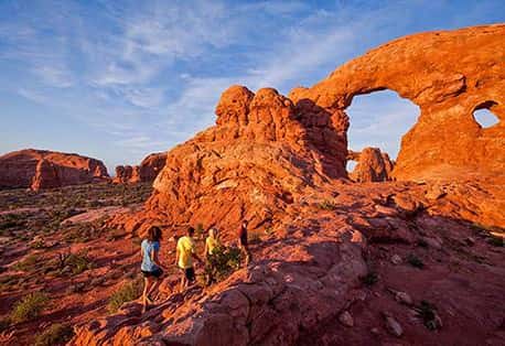 Moab Arches National Park Hikers 2