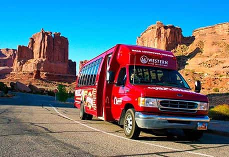 Moab Arches National Park Van Front