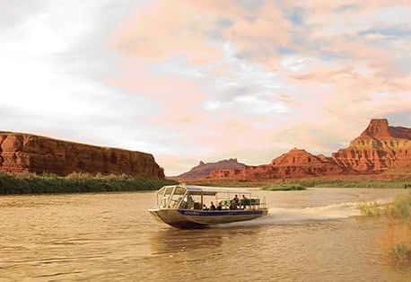 Moab Jet Boat Tours Sunset