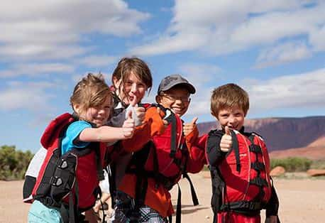 Moab River Rafting Kids Thumbs up