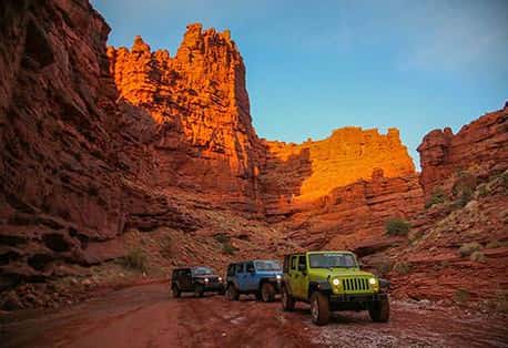 Moab Utah Jeep Blazing
