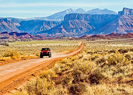Moab Utah Jeep Desert Road