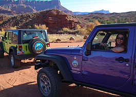 Moab Utah Jeep Hottie in Purple