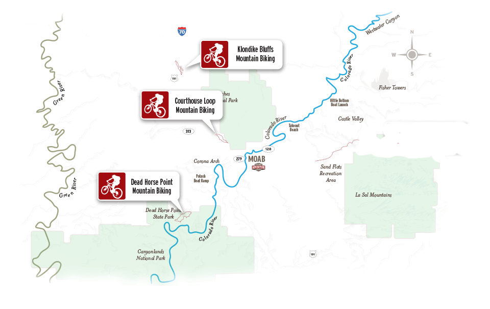 moab mountain biking map