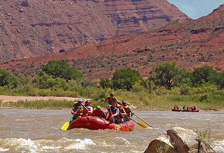 Moab River Rafting Rocky Rapid